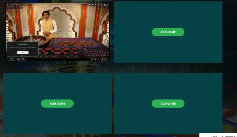 Multiple Game Windows on 22Bet